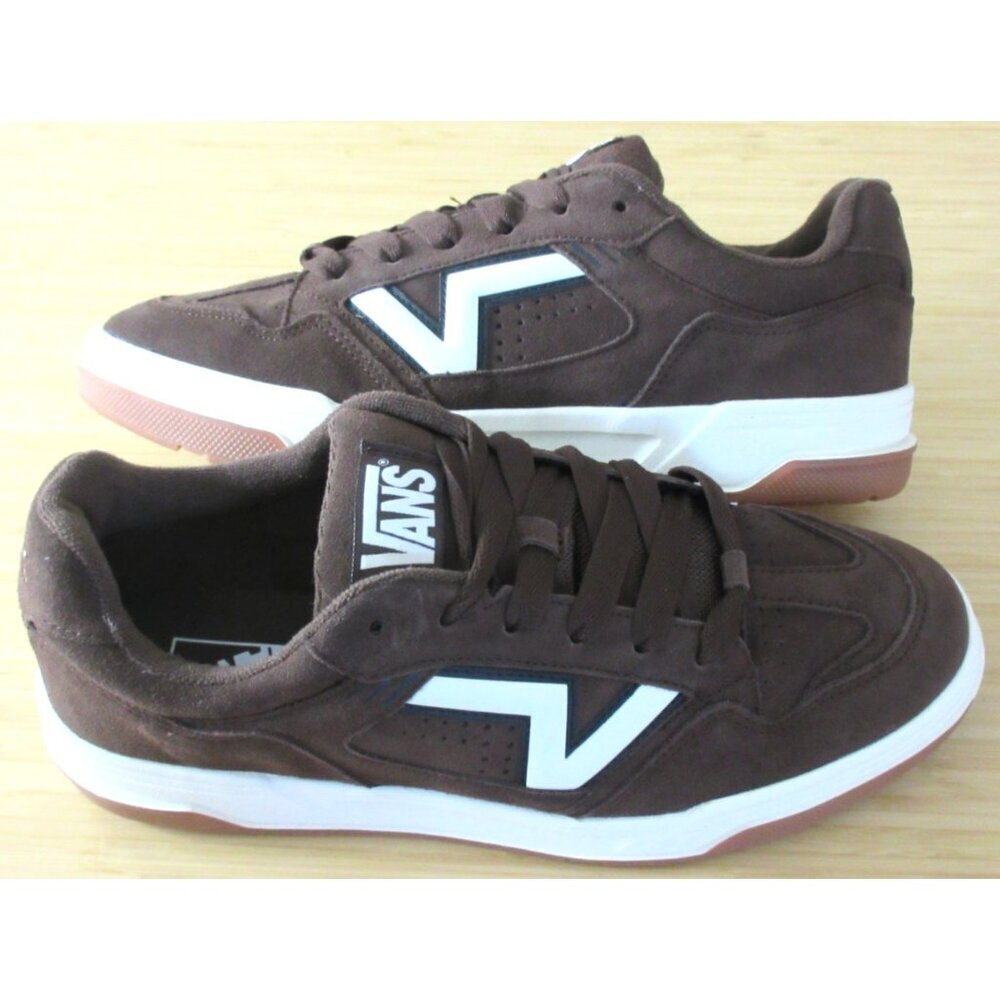 Vans Men's Upland Potting Soil Brown Black Gum Bottom Shoes Sizes NIB